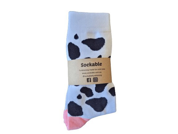 Moo Cow Socks Sockable Fundraising