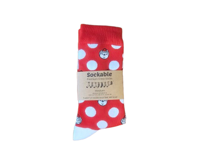 Spotty Santa Socks